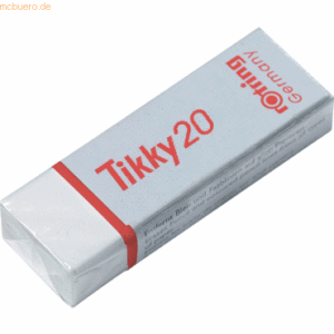 20 x Rotring Radierer Tikky 20 65x21x11mm weiß