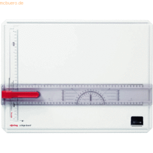 Rotring Zeichenplatte Collegeboard A3 Kunststoff weiß