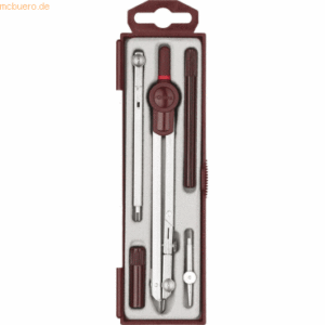 Rotring Zirkel Centro Universalzirkel Set bis540mm 140mm silber/bordea