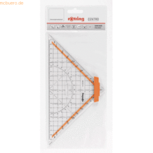 Rotring Zeichendreieck 25cm Acryl transparent