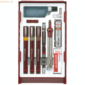 Rotring Tuschefüller-Set Isograph Master Set 4 Stück 0