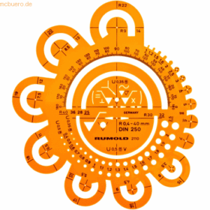 Rumold Abrundungsschablone nach DIN 250
