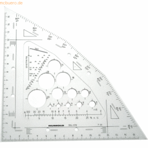 Rumold Zeichendreieck universell mit festen Winkeln u.v.m.