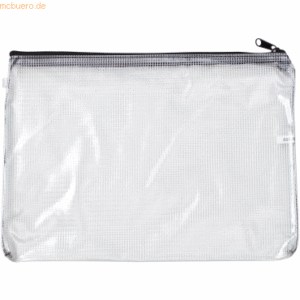 Rumold Mesh-bag A3 Netzgewebe Reißverschluss transparent/schwarz