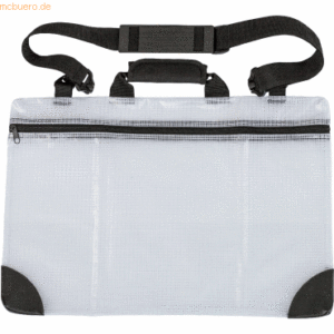 Rumold Mesh bag Tasche mit Schultergurt A3 transparent/schwarz