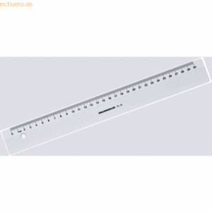 Rumold Lineal Kunststoff weiß 30 cm