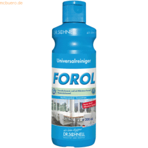 25 x Dr. Schnell Allzweckreiniger-Konzentrat Forol Probeflasche 200ml