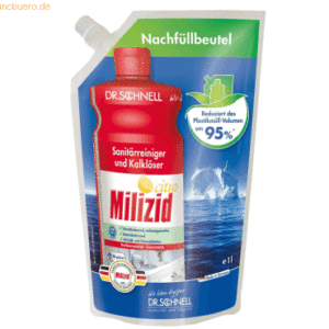 Dr. Schnell Sanitärreiniger / KalklöserMilizid Citro Refill-Beutel 1l