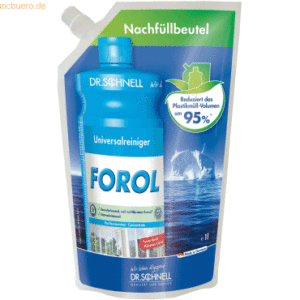 Dr. Schnell Allzweckreiniger-Konzentrat Forol Refill Beutelware 1l