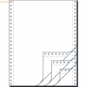 k.A. EDV-Papier 12 Zoll x 240mm 4-fach SD VE=500 Blatt