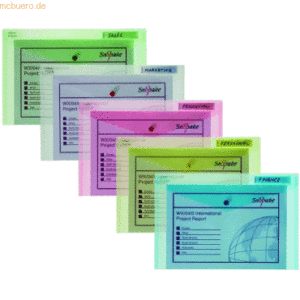 5 x Snopake Dokumententasche Foolscap 35