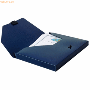 Snopake Dokumentenbox electra A4 25mm blau