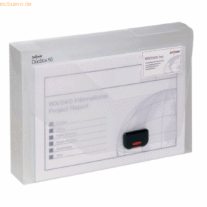 Snopake Dokumentenbox A4 60mm Kunststoff transparent