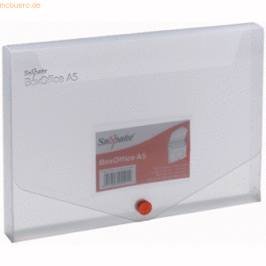 5 x Snopake Dokumentenbox BoxOffice A5 20mm farblos