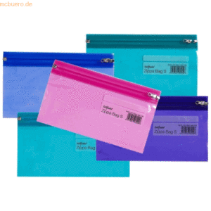 25 x Snopake Dokumententasche Zippa Bag 'S' DINlang electra farbig sor