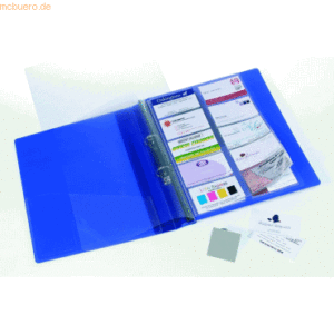 5 x Snopake Visitenkartenhüllen A4 transparent VE=50 Hüllen