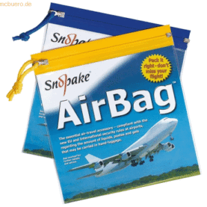 25 x Snopake Dokumententasche Zippa AirBag 20x20cm transparent/farbig