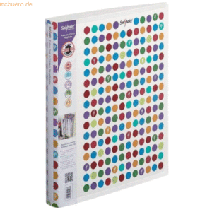 5 x Snopake Ringbuch A4 2 Ringe 25mm Polka Dot