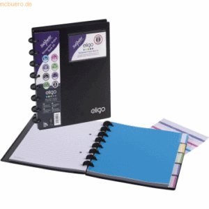 Snopake Projektbuch Eligo ReOrganiser A5 75 Blatt 80g/qm mit Register