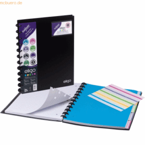 Snopake Projektbuch Eligo ReOrganiser A4 75 Blatt 80g/qm mit Register