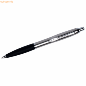 12 x Platignum Kugelschreiber No.9 Edelstahl-Effekt silberne Geschenkp