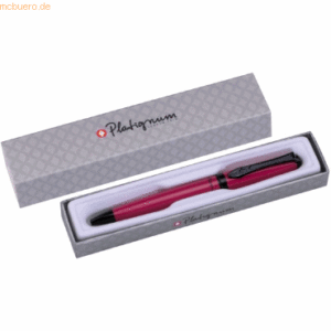 12 x Platignum Kugelschreiber Studio rosa silberne Geschenkpackung