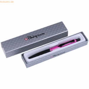 12 x Platignum Kugelschreiber No. 9 Carnaby Street rosa silberne Gesch