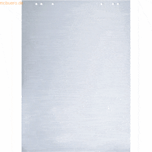 5 x Dahle Flip-Chart-Block 68x95 blanko 20 Blatt gerollt