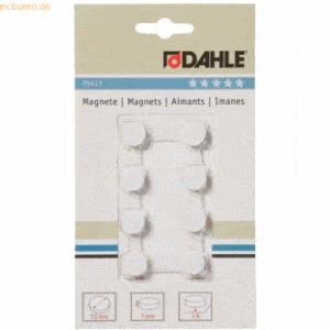 10 x Dahle Magnete 13mm weiß VE=8 Stück