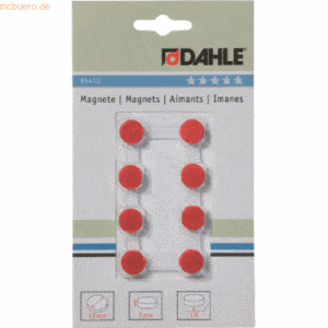 10 x Dahle Magnete 13mm rot VE=8 Stück