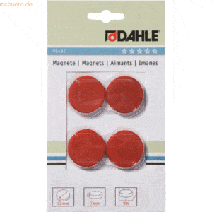 10 x Dahle Magnete 32mm rot VE=4 Stück