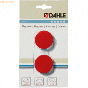 10 x Dahle Magnete 38mm rot VE=2 Stück