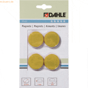 10 x Dahle Magnete 32mm gelb VE=4 Stück