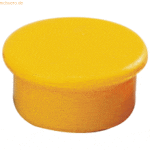 10 x Dahle Magnet rund 13mm gelb