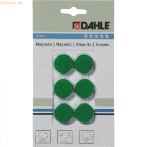 10 x Dahle Magnete 24mm grün VE=6 Stück