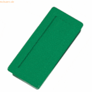 10 x Dahle Magnet rechteckig 23x50mm grün