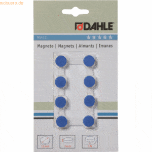 10 x Dahle Magnete 13mm blau VE=8 Stück