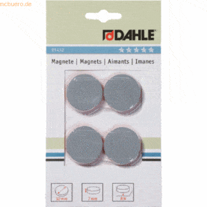 10 x Dahle Magnete 32mm grau VE=4 Stück