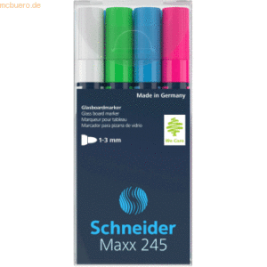 Glasboardmarker Maxx 245 Etui Set 1 sortiert VE=4 Stück