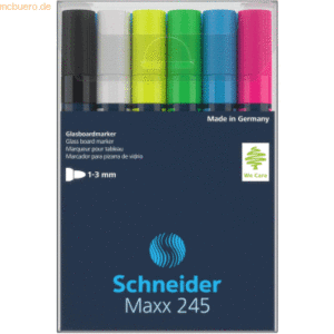 Glasboardmarker Maxx 245 Etui sortiert VE=6 Stück