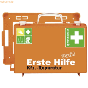 Söhngen Erste-Hilfe-Koffer Direkt Kfz.-Reparatur orange