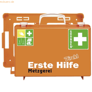 Söhngen Erste-Hilfe-Koffer Direkt Metzgerei orange