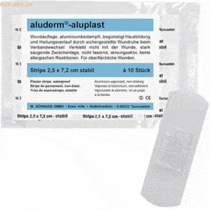 Söhngen Wundpflaster aluderm-aluplast stabil Strips 2