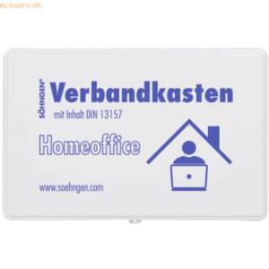 Söhngen Verbandskasten Home-Office DIN13157 260x160x80mm weiß