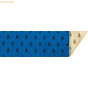Staufen Alu-Doppelfolie geprägt 50cmx10m blau/gold