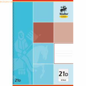 10 x Staufen Schulheft Linea A4 32 Blatt liniert