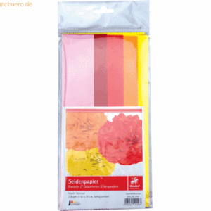 Staufen Seidenpapier 20g/qm 50x70cm VE=5 Bogen rot sortiert