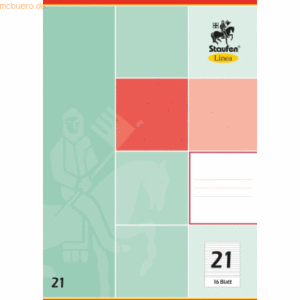 10 x Staufen Schulheft Linea A4 16 Blatt liniert