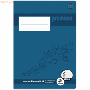 25 x Staufen Notenheft Premium A4 8 Blatt Lineatur 12