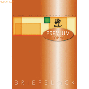 10 x Staufen Briefblock Premium A4 rautiert 50 Blatt 90g/qm gelocht we